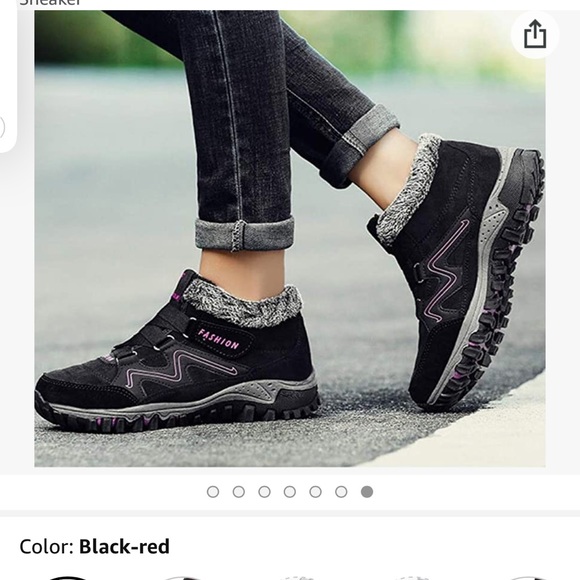 ๐ Fur lined sneaker ๐ for cold ๐ฅถ weather - Picture 7 of 9